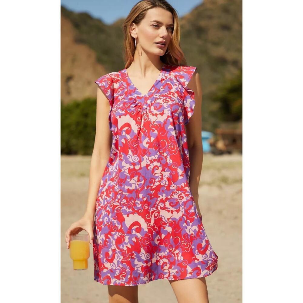 NWT Tuckernuck  RO'S GARDEN Parker Dress in Fuchsia Kasaima XS